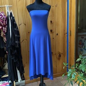 Express dress bandeau maxi Elegant Blue Women's dress flowy‎ 90s basic y2k small